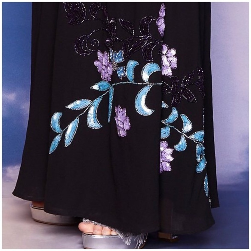 Nasty Gal Black Studio Paris Floral Dress Sz 4 NWT - Picture 5 of 5